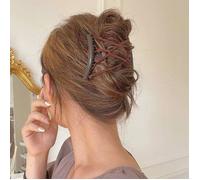 Peigne à cheveux magique vintage pour femmes, taille universelle, élastique créatif, noir - Accessoire de coiffure tendance, outil