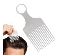 Peigne à cheveux - Outil de coiffure en métal et aluminium | Accessoire de pommade Dreadlock bou Ascenseur de toilettage noir aidant les hommes à créer une texture de volume en utilisant une con