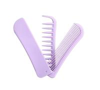 Peigne à cheveux pliable de poche à dents larges - Accessoire de coiffure de voyage pour différentes textures