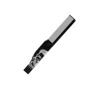 Peigne à cheveux pliable en acier inoxydable pour homme avec voyage et construction en métal portable pour cheveux et barbe
