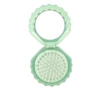 Peigne à cheveux pliable en forme de coquillage avec coussin d'air - Design compact - Pour femme et fille - Cadeau portable pour sac à main