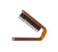 Peigne à cheveux pliable portable en poils de sanglier, brosses de massage pour le cuir chevelu, peignes de voyage