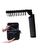 Peigne à cheveux pliable pour les hommes, peigne pliable pour les femmes - Ensemble de brosse à cheveux de voyage à double tête,Outil de style antistatique, bouclé et droit, peigne à dents fins pour l