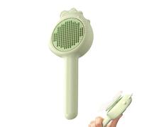Peigne à cheveux pour animaux de compagnie, brosse de toilettage pour animaux de compagnie | Peigne autonettoyant pour animaux de compagnie - Brosse à poils lisses, peigne à long manche, brosse de toi