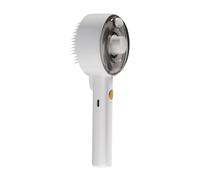 ＡＷＨＡＯ Peigne à Cheveux pour Chat, Brosse de Massage pour Perte de Cheveux, Portable avec Bouton de Déverrouillage, Peigne pour Chat, Spray pour, Blanc