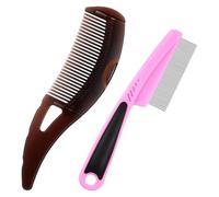 Peigne à cheveux pour cuir chevelu, peigne anti-pelliculaire, peigne anti-pellicules, peigne à dents fines en acier inoxydable, peigne en deux parties, élimine les accumulations d'huile sur le cuir