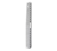 Peigne à cheveux professionnel en aluminium, peigne de coiffure, brosse coupe et teinture, outils barbier, accessoires salon pour cheveux et barbe(Large-silver)