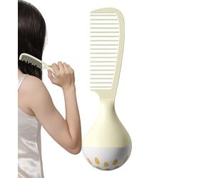 Peigne à cheveux - support de support de base pondéré pour coiffage, conception ergonomique confortable avec multi-usage, outil de soins capillaires pour les voyages, voyages d'affaires, école, salle