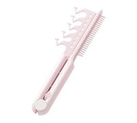 Peigne à cheveux volumateur en forme de V pour brosse de coiffage manuelle plate avec trucs en ABS portable 2 en 1
