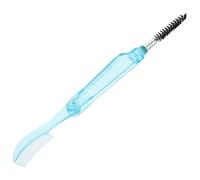 Peigne à Cils Pliable Double Embout, Brosse Sourcils Bleue en Plastique | Séparation Précise, Poils Fins, Spirale pour Sourcils, Maquillage Quotidien, Soin Après Extensions, Format Compact Portable