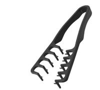 Peigne à coiffer texturé avec larges dents pour le volume à la racine - Peigne démêlant dissimule les transitions - Brosse à cheveux nourrissante pour coiffures professionnelles (noir, 19 x 9 cm)