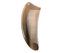 Peigne à cornes de buffle, peigne à cornes de bœuf,Brosse à cheveux anti-statique à dents larges Peigne à corne naturelle | Brosse os de massage des à la main pour le cuir chevelu et les cheveux secs