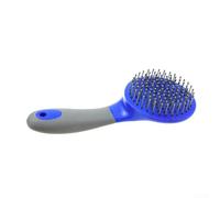 Peigne à crinière de cheval avec poignée en caoutchouc : outil de toilettage ergonomique pour la perte et le retrait - 228 mm de large design peu profond pour soins équins (taille unique)