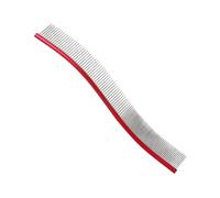 Peigne à dents en acier inoxydable pour chiens et chats à poils longs, élimine les tapis, les enchevêtrements et se détache - Léger pour démêler les poils
