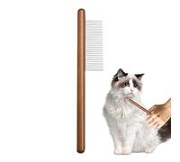 Peigne à dents en métal pour animal domestique, peigne anti-puces pour chien, anti-marques de larmes et tiques pour animaux domestiques, peigne de toilettage des dents F ou chats et chiens