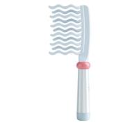 Peigne à Dents Espacées | Grande Brosse pour Boucles à Dents Larges | Outil Coiffure Manche Ergonomique Double Rangée Volume Massant Cuir Chevelu Femmes