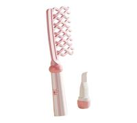 Peigne à Dents Espacées - Peigne Pour Cheveux Bouclés - Outil de Massage du Cuir Chevelu Anti-Statique à Double Rangée Ondulée pour Coiffer les Cheveux Raides Bouclés Épais et pour du