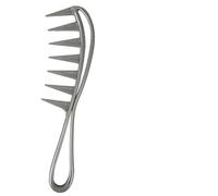 Peigne à dents extra larges - 19x6 cm Peigne humide ABS démêlant cheveux | Outil de coiffage des dents d'espacement | Longue poignée confortable bou et épaisse de conception de corps creux