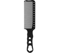 Peigne à dents fines à dessus plat, peigne de barbier résistant avec poignée antidérapante, pour couper et couper les cheveux plats