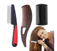 Peigne à dents fines, cheveux pour cuir chevelu - Portable et ergonomique - Produit de santé pour la famille, les amis, la maison