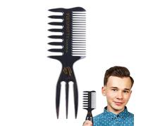 Peigne à dents larges - Peigne à dents larges - Brosse de coiffure - Coiffure, cheveux huileux portables, coiffures pour hommes grands peignes