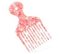 Peigne à dents larges pour boucles, peigne à dents larges, outil de coiffure afro pour boucles, démêlant, design unisexe, prise en main, solution capillaire texturée, accessoire neutre pour le cuir