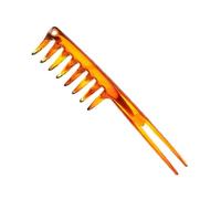 Peigne à dents larges pour homme, brosse lissante pour homme, peigne de coiffage pour homme, démêlant doux, poignée ergonomique, design léger et portable, 19,2 x 3,5 cm, pour famille, usage quotidien