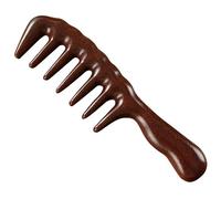 Peigne à dents larges pour les hommes femmes 8 x 2 pouces robustes et sans dégâts de massage en bois stress de peigne et soulagement la douleur brosse à cheveux pour la maison, massage du salon