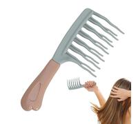 Peigne à dents larges - PVC, 8,3 x 3,1 x 1,2 pouces, peigne à cheveux grands, design antistatique | outil de coiffage de cheveux avec poignée ergonomique, peigne démêlant pour le coiffage