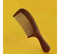 Peigne à dents pour soins capillaires, brosse de massage, peigne en bois de santal rouge naturel