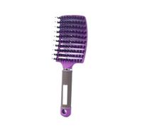 Peigne à grande courbure for crinière, plusieurs couleurs, Ventilation incurvée avec poignée antidérapante, spécial for perruques en vrais cheveux, 1 pièce(ZZMDWS-Purple)