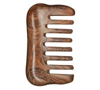 Peigne à Gratter de Massage en Bois de Santal Marron | Salon et Présent D'anniversaire, Prise Confortable, Rangement Facile, Format Compact, Effet Relaxant