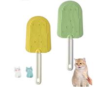 Peigne à langue de chat, peigne à langue de chat for animaux de céleri, brosse de toilettage douce for langue de chat, peigne de massage à la crème glacée for animaux de compagnie, brosse de toilettag