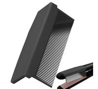 Peigne à lisser - Accessoire de peignage en fer plat, poignée de coiffage résistante à la chaleur | Brosse thermique anti-frisottis, démêlant à clipser pour cheveux bouclés, guide de lissage de