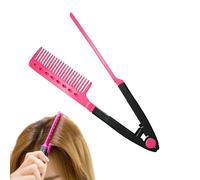 Peigne à lisser en forme de V - Outil de lissage de coiffure, fixation en