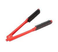Peigne à Lisser les Cheveux, Brosse Double Face avec Serrure, Brosses à Lisser les Cheveux à évent Creux, Peigne en Fer Plat, Coiffure pour Lisser les Cheveux Noueux et Négligés