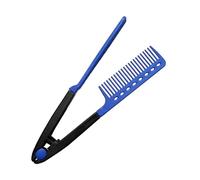 Peigne À Lisser Les Cheveux - Brosse Lissante Pour Salon De Coiffure, Outil De Fer Plat En Forme De V, Coiffage Sans Effort | Accessoire De Toilettage Professionnel Pour Les Voyages À Domicile