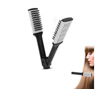 Peigne à Lisser les Cheveux, Brosse Soufflante Anti-Statique Brosse à Cheveux Redresser Pince à Cheveux en Poils de Sanglier Outils de Coiffure Peigne à Coiffure pour des Cheveux Lisses et Raides