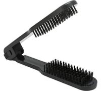 Peigne à lisser les cheveux, empêche l'électricité statique, brosse double face en poils de nylon pour lisser et défriser les coiffures