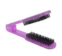 Peigne à Lisser les Cheveux, Brosse à Cheveux Double Face Peigne Attelle de Cheveux Peigne Antistatique Résistant à la Chaleur Peigne à Lisser les Cheveux pour Femmes ou Filles Outils de(Mauve)