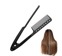 Peigne à lisser - Peigne à lisser type V humide et sec | Outil de coiffure pour débutants, professionnels, filles, femmes, salon, hôtel, dortoir, voyages d'affaires