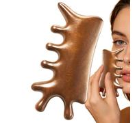 Peigne à massage scalp | Outil en santal à dents larges naturel | Outil de massage du cuir chevelu | Pour la relaxation du visage, maison, spa, voyage, douche, yoga, salon, méditation