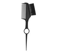 Peigne à Mèches pour Coloration Capillaire, Brosse Rotative Noire ABS | Pointe Fine et Queue Effilée, Séparation Précise des Racines, Application Uniforme, Usage Maison ou Salon