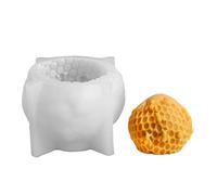 Peigne à miel Moule en silicone | Moule à bougie 3D | Outil de moulage de savon cylindrique pour la décoration de la maison, libération rapide, résine animale, art, chocolat, bonbons, pâtisserie