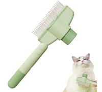 Peigne à nœud en poils de chat, peigne pour la perte de poils | Fonction bouton Grand peigne pour chien pour nettoyage des puces Brosse de nettoyage pour poils morts d'animaux domestiques Peigne à