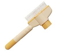 Peigne à nœuds pour chats et chiens - Peigne de toilettage avec dents en acier inoxydable et éjection de bouton, idéal pour enlever les nœuds, les pellicules et les poils morts | Peigne de toilettage