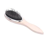 Peigne à perruque avec poignée en plastique antistatique en acier - Accessoires de beauté pour femme - Cheveux longs et humides