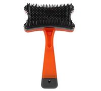 Peigne à poils d'animaux, brosse de massage pour chiens et chats, fournitures de toilettage, outil de nettoyage de fourrure démêlant, palettes souples, matière plastique, Orange