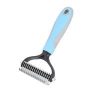 Peigne à Poils D'animaux de Compagnie, Coupe noeud en Fourrure de Chien et de Chat, Brosse à Peigne D'épilation en Râteau(Bleu-Petit)