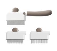 Peigne à poils de chat professionnel pour chien, 20 x 7,5 x 0,9 cm, design robuste, base en polycarbonate, équilibre stable, gadget de vie, accessoires de maison pour chiot, , poils longs et